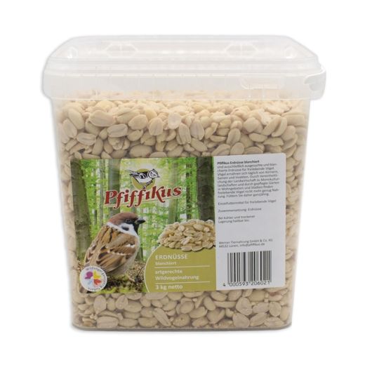 Pfiffikus Erdnüsse blanchiert 3 kg Eimer 