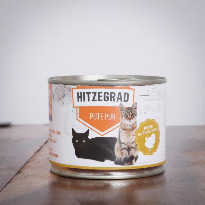 Hitzegrad - Pute Pur 200 g für Katzen 