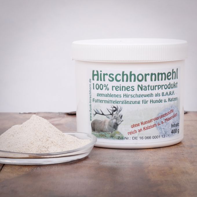 Hirschhornmehl, 250 g für Hunde 